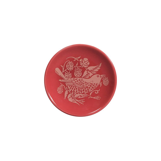 Trinket Key Ring Dish William Morris Raspberry Raspberry