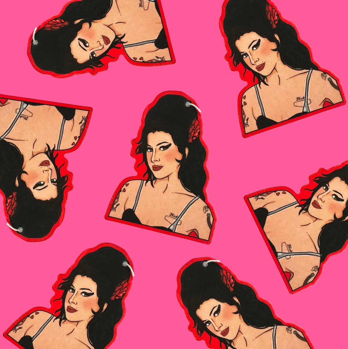 Back To Black Pop Girl Air Freshener