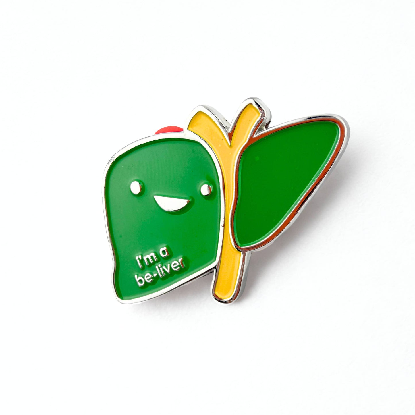 I'm a Be-Liver Green Enamel Pin