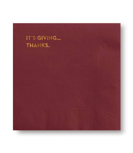 #665: Giving Thanks Thanksgiving Napkins - Front & Company: Gift Store