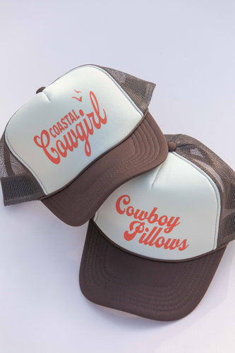 Coastal Cowgirl Cowboy Western Trucker Hat Cap - Front & Company: Gift Store