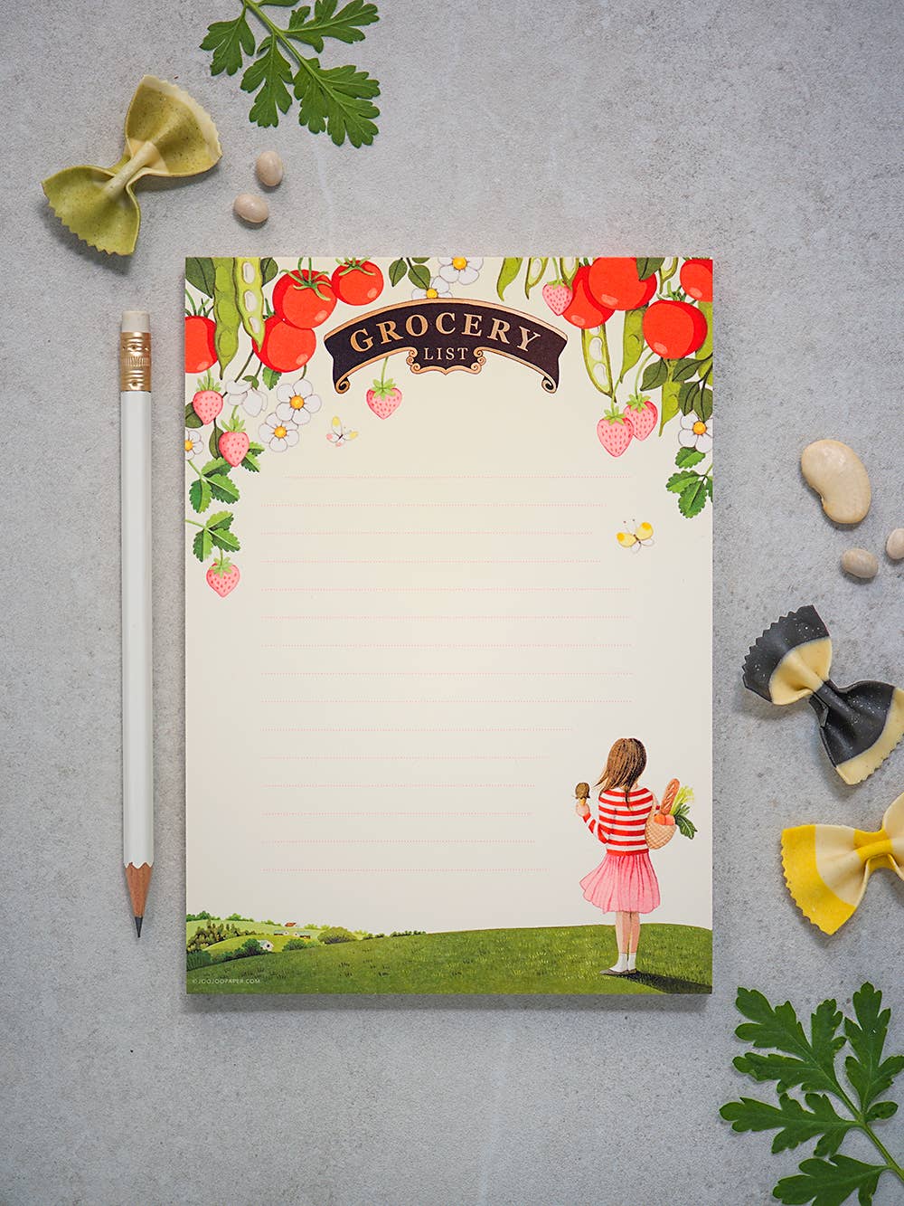 Grocery List Notepad - Bright Tomatoes - Market Pad