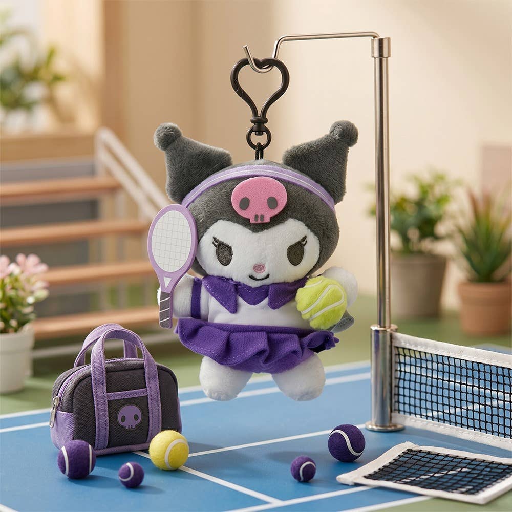 Limited Edition Sanrio Characters Tennis Plush Keychain