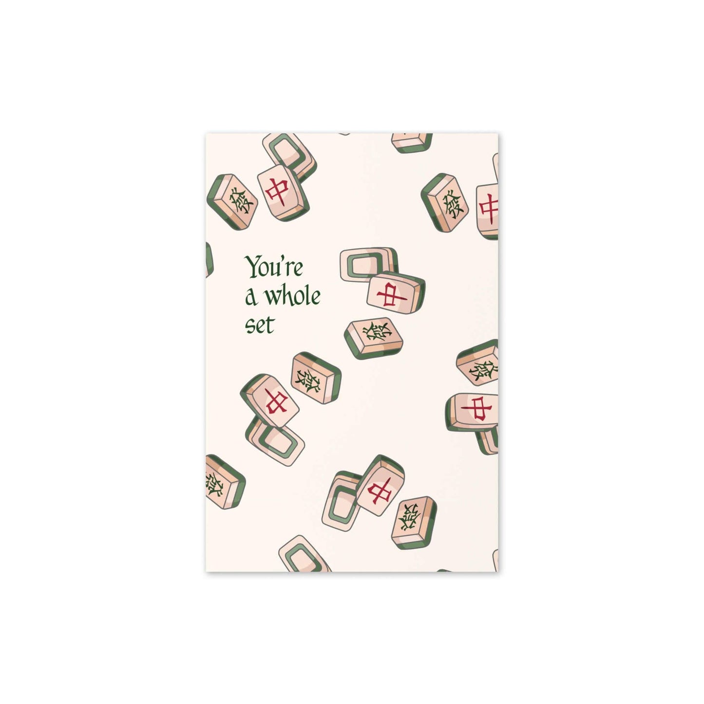 You're a Whole Set | Unique Mahjong Game Asian Card Gift