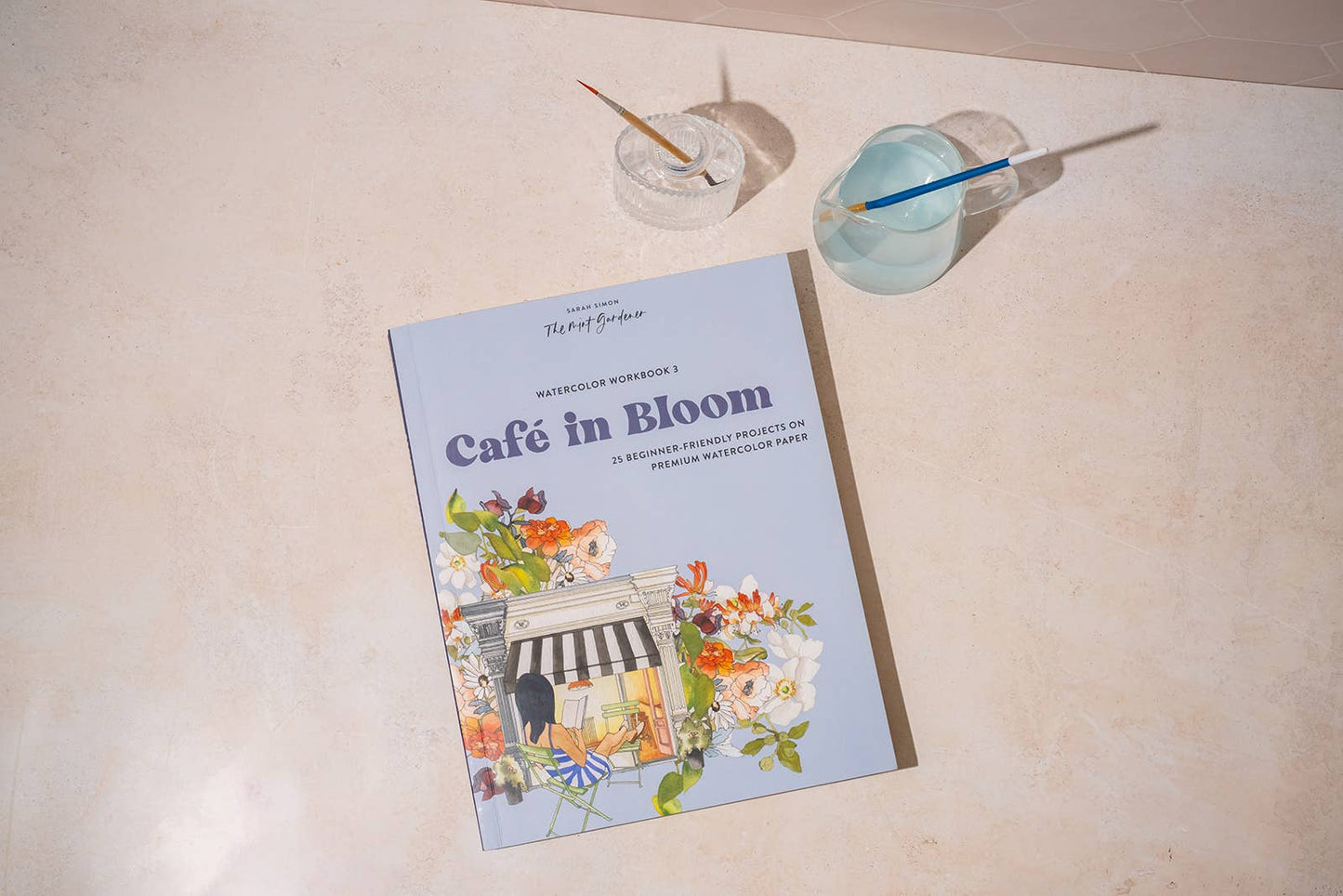 Watercolor Workbook 3: Cafe in Bloom (Spring)