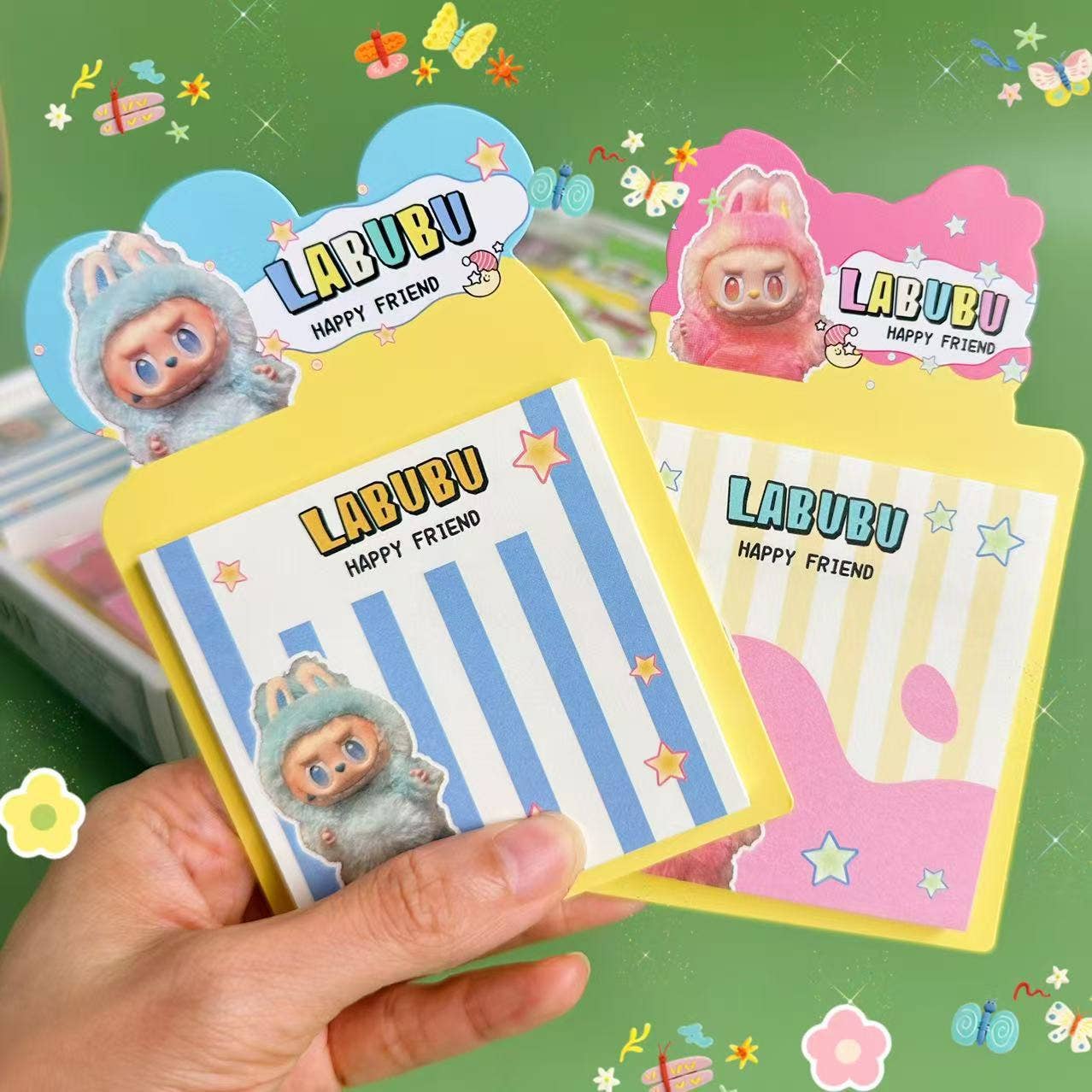 Cute Labubu Cartoon Student Sticky Notes