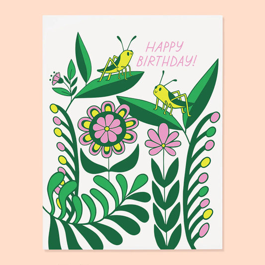 Grasshopper Birthday Card