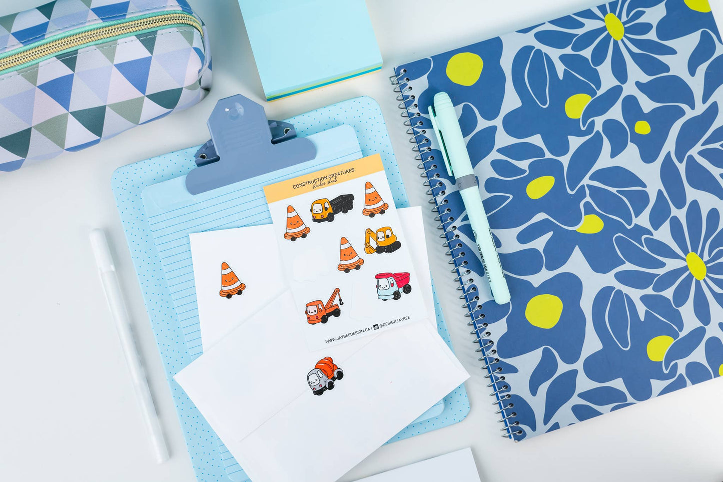 Construction Mini Sticker Sheet