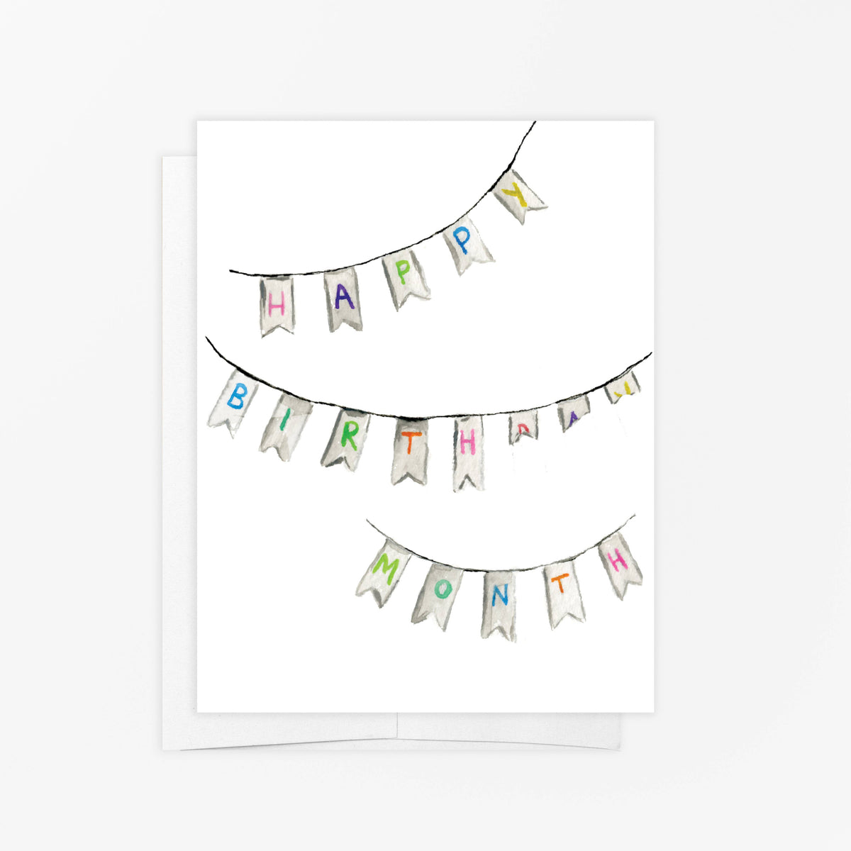 Greeting Card - Happy Birthday Month Banner