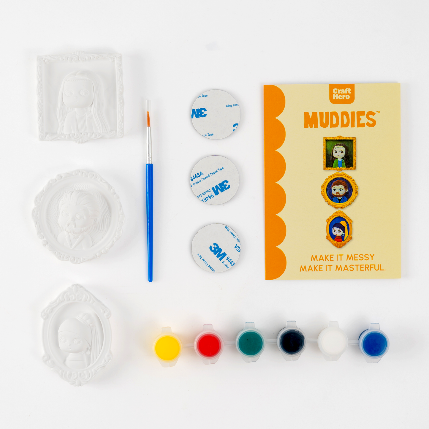 Muddies™ 3D Magnet Painting Kit — Iconic Portraits