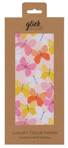 TISSUE TOM BUTTERFLIES 4 SHEETS - Front & Company: Gift Store