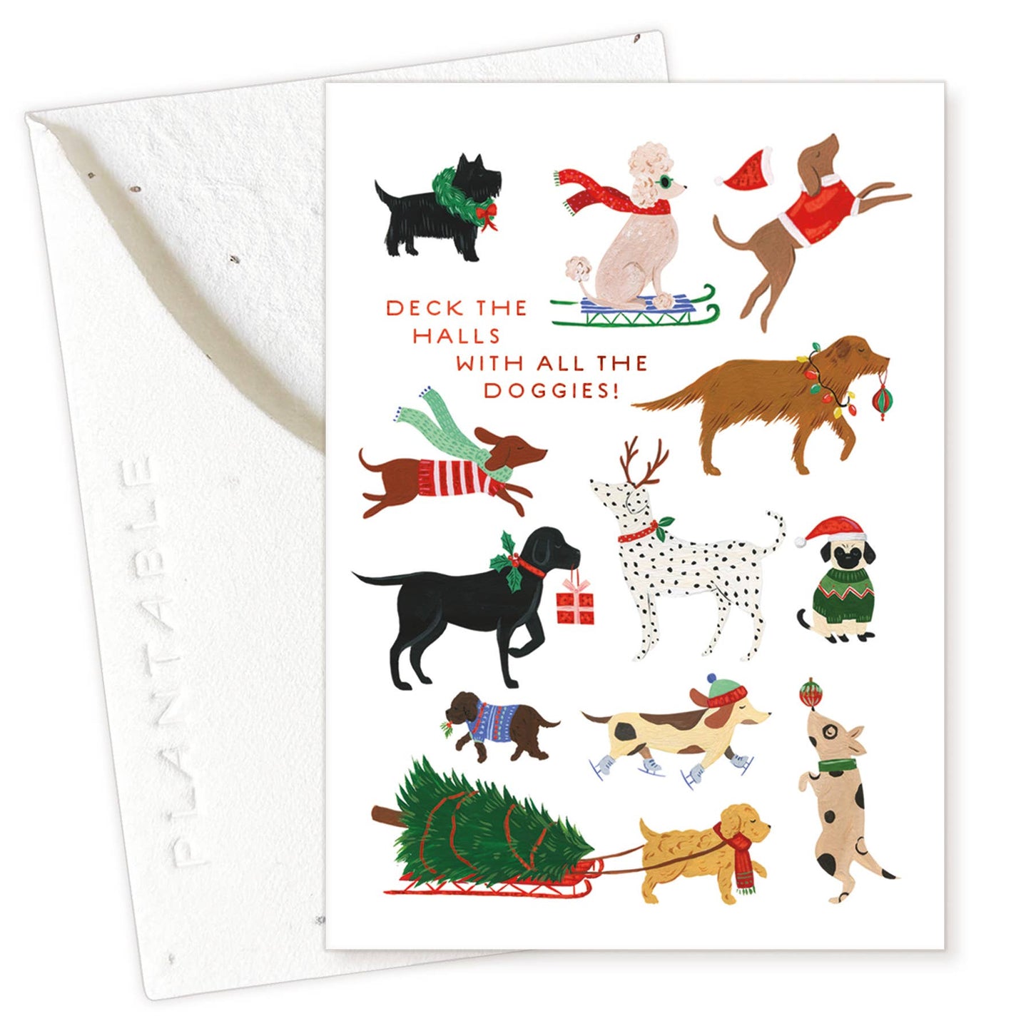 12 Dogs of Christmas - Holiday Mini Card