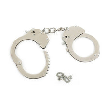 Load image into Gallery viewer, Silver Metal Handcuffs Roleplay Sexy
