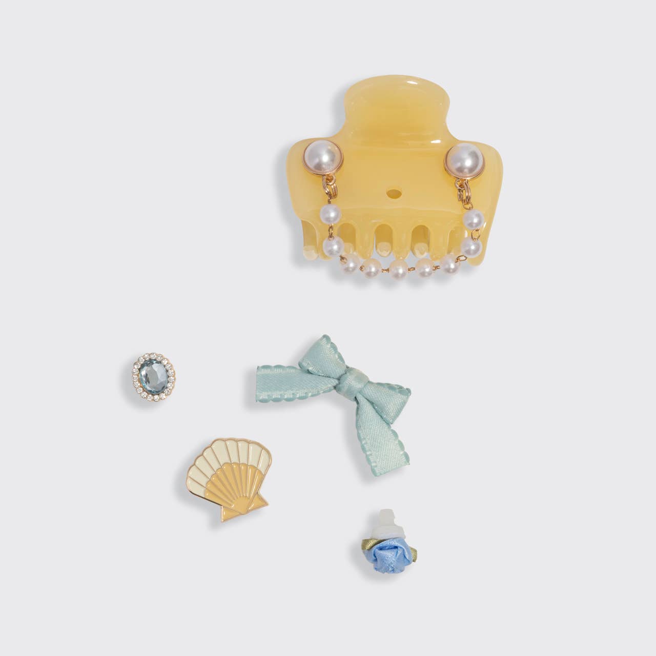 KitschPop Cloud Clip 7pc Set Coastal Cottage - Butter Yellow