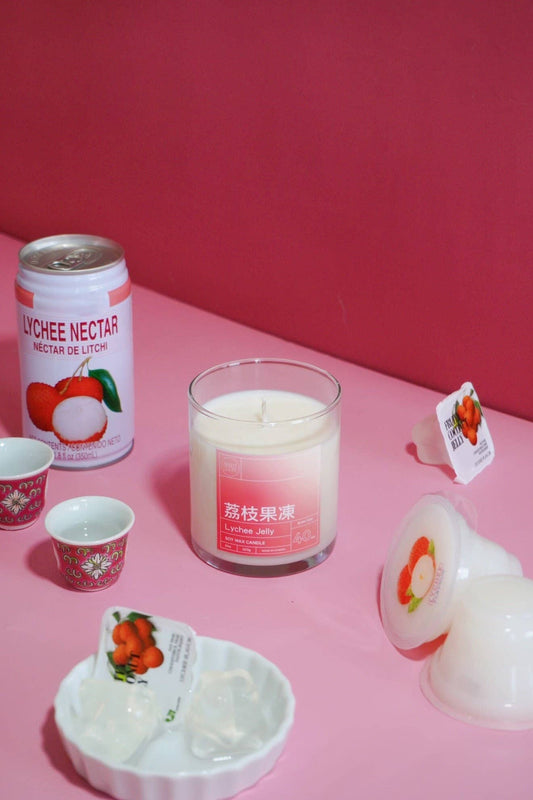 Lychee Coconut Jelly Soy Wax Candle
