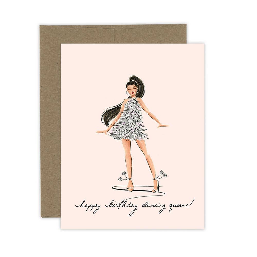 Dancing Queen Birthday Card for Fashion Girl