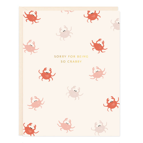 Sorry Crab Card - Front & Company: Gift Store