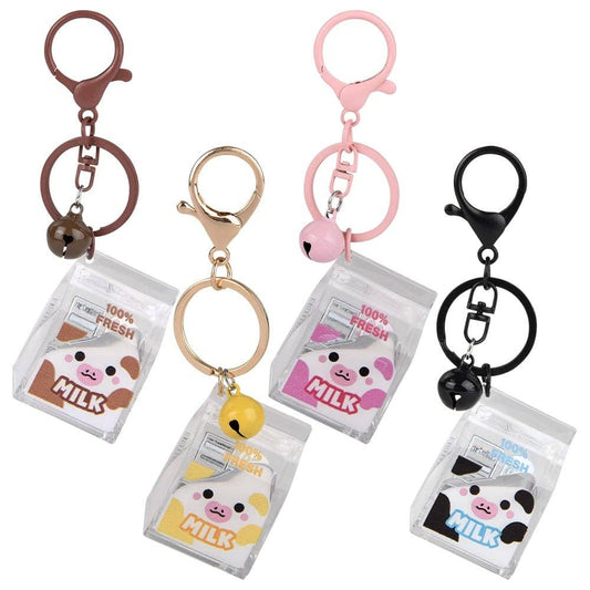 2" Kawaii Animal Milk Carton Liquid Clip On