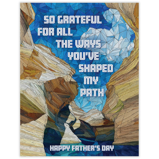 Shaped My Path - Recycled Father's Day Card for Nature Dads