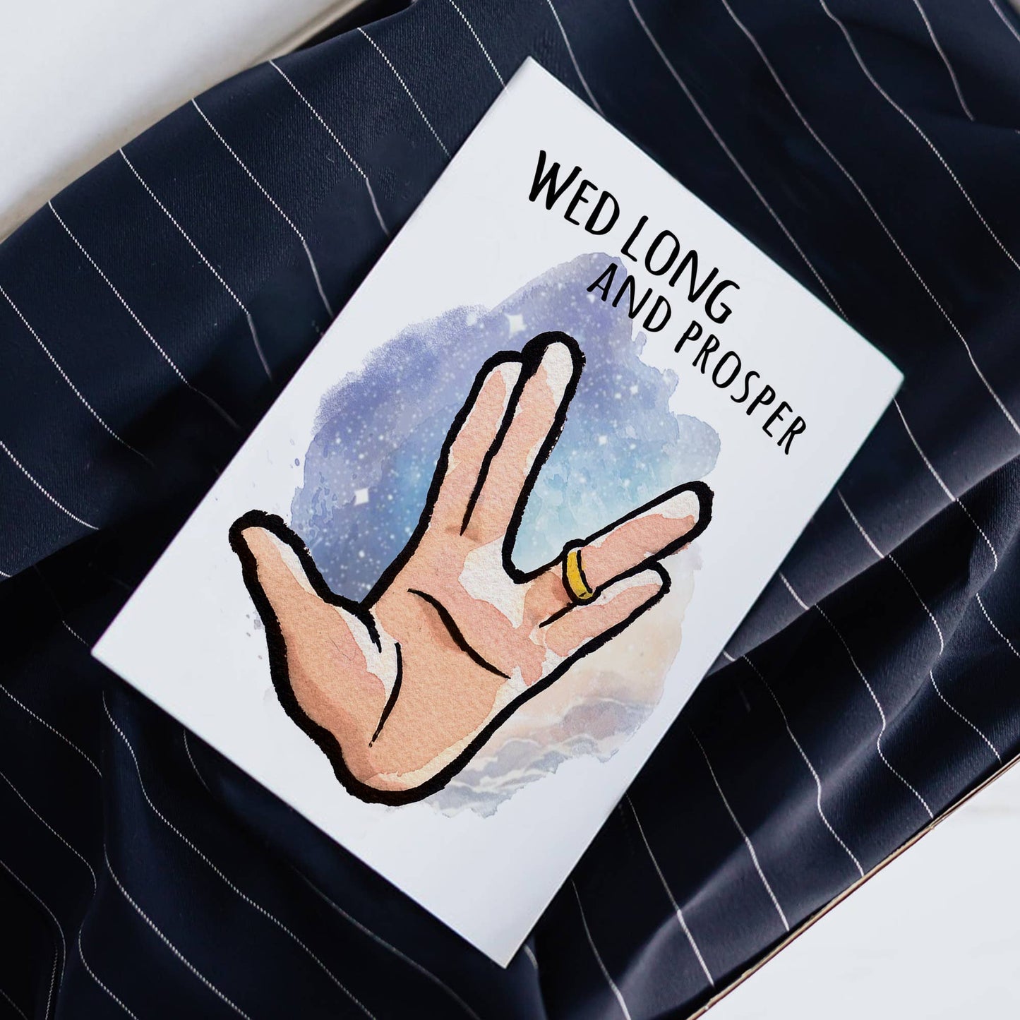 "Wed Long and Prosper" - Space Adventure Wedding Engagement