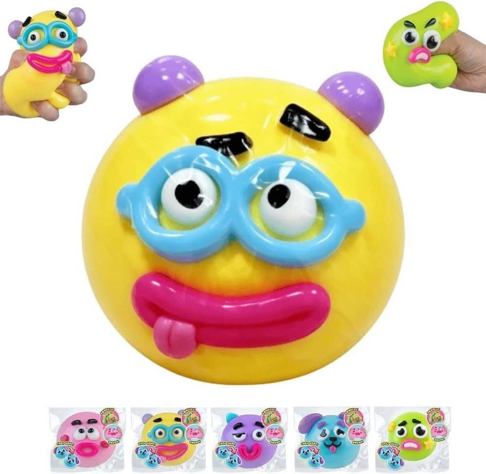 Squishy Faces - Funny Emoji-Style Stress Ball Squishies