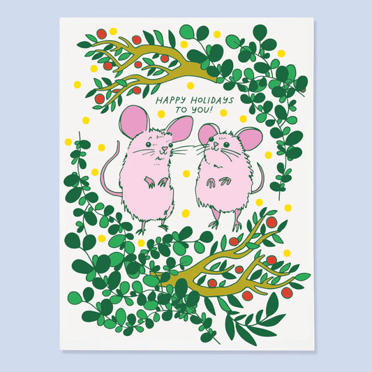Xmas Mice Card Set