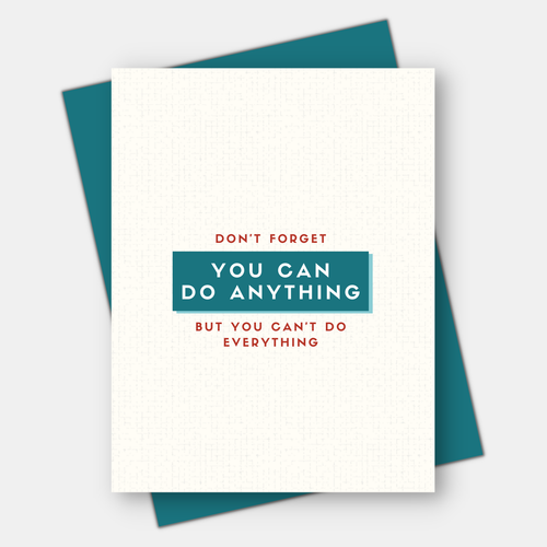 You Can Do Anything, Inspirational Card - Front & Company: Gift Store