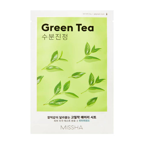 MISSHA Airy Fit Sheet Mask Green Tea - Front & Company: Gift Store