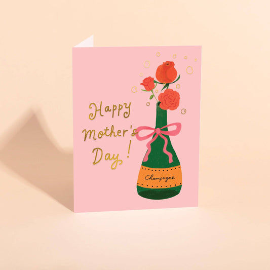 ROSES AND CHAMPERS - Mother's Day Card