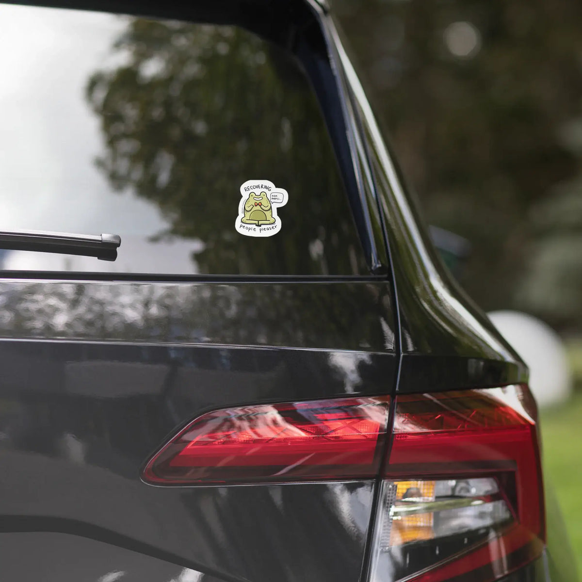 Recovering People Pleaser Frog sticker