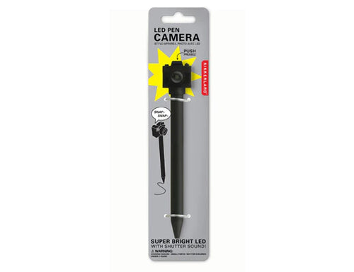 Camera Led Pen Carded - Front & Company: Gift Store