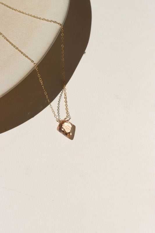 Champagne Quartz Necklace I Valentine's Day Jewelry