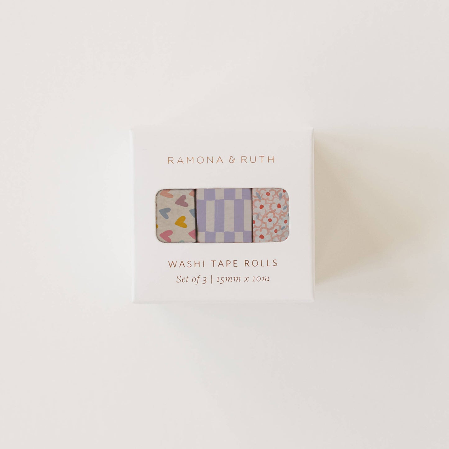 Sweet Hearts Washi Tape Set | Boxed Set of 3