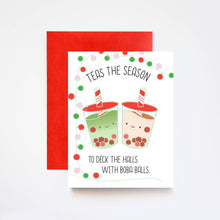 Load image into Gallery viewer, Teas the Season Boba Holiday Greeting Card
