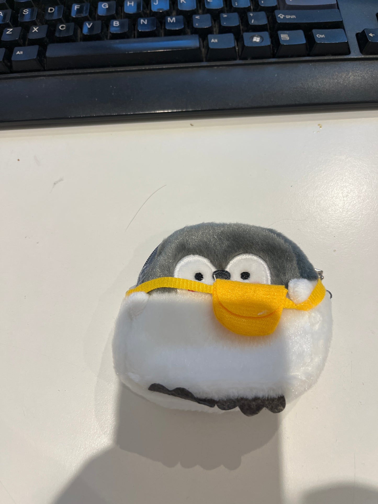 Penguin with Yellow Pouch Coin Purse