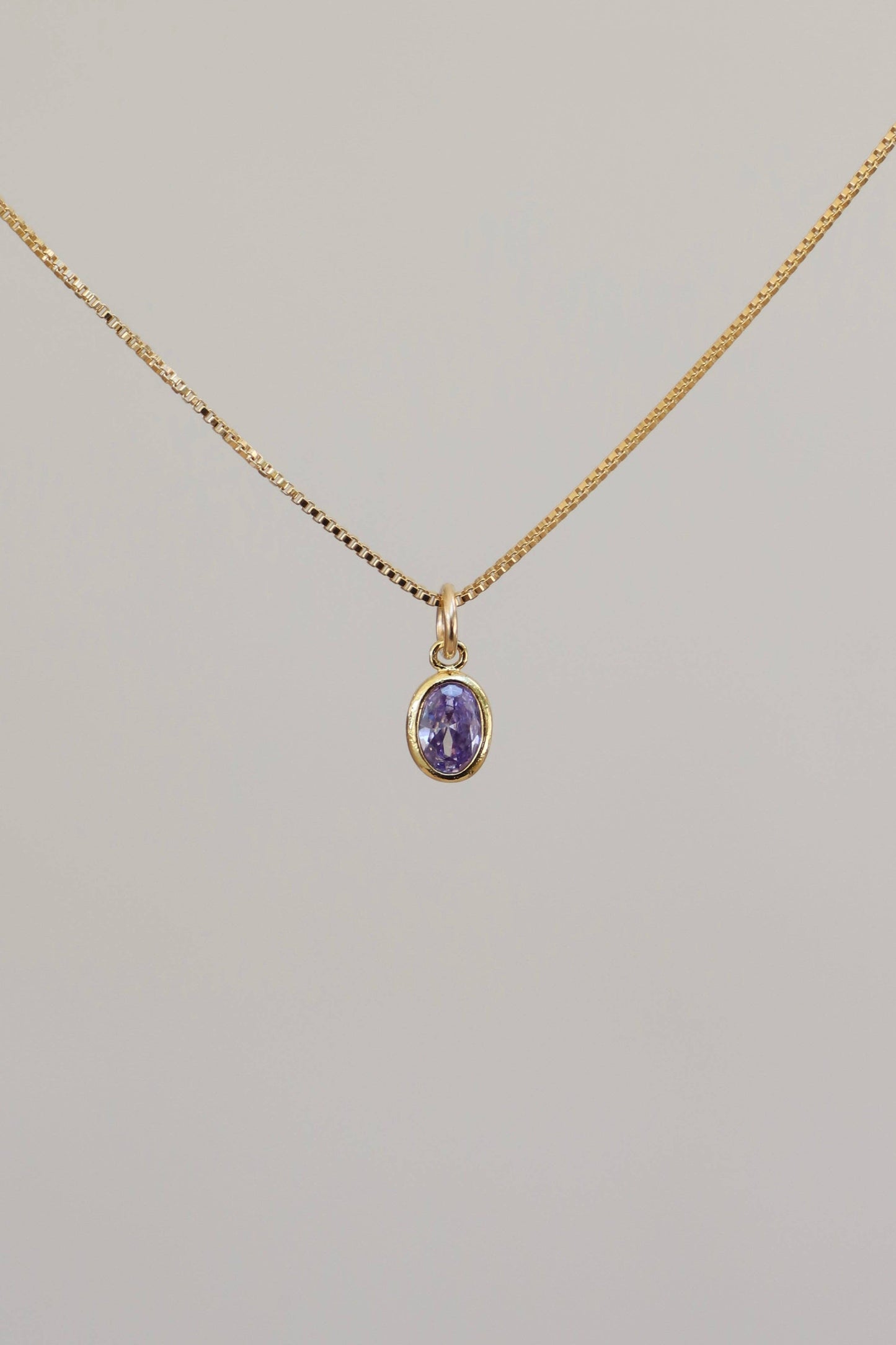 OVAL BIRTHSTONE CHARM