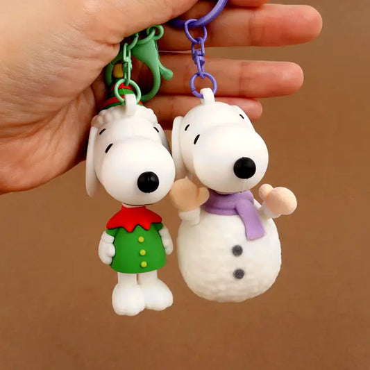 Peanuts Snoopy Christmas Figure Keychain