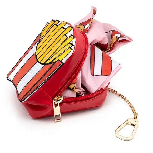 2-in-1 Bag Charm & Reusable Shopper Bag - Cherries