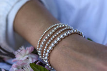 Load image into Gallery viewer, Silver Bead Bracelet- The stacking Bracelet in Steel PV
