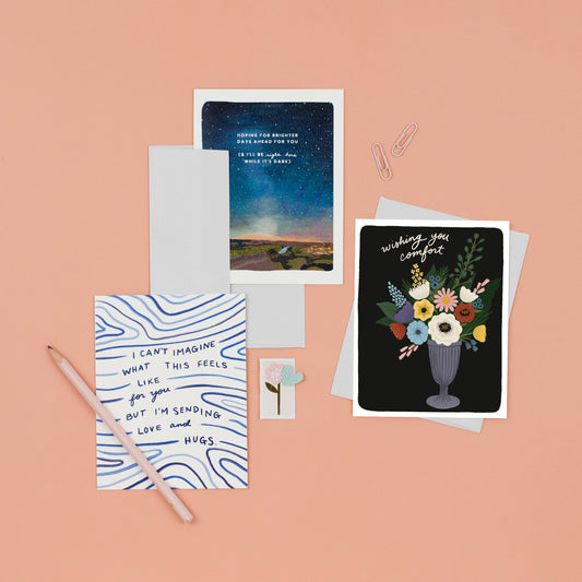 Comfort Flowers | Beautiful Sympathy Card | Floral Sympathy