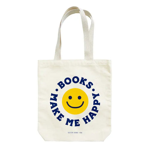 Happy Books Smiley Tote Bag - Front & Company: Gift Store