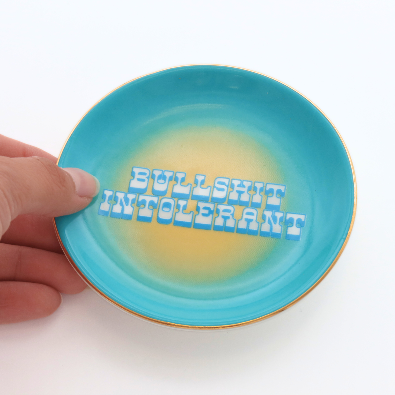 Round Trinket Tray Bullshit Intolerant