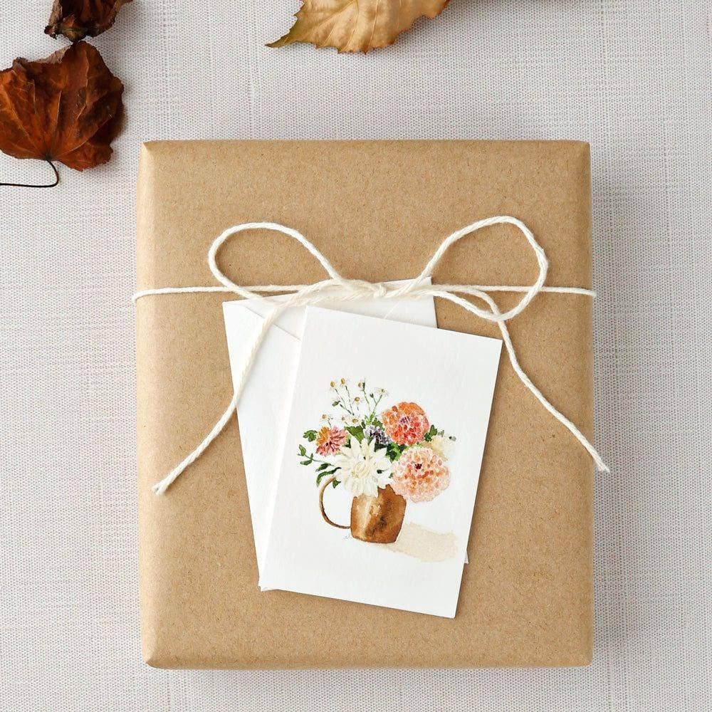 Dahlia mini enclosure notecard