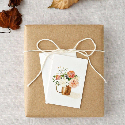 Dahlia mini enclosure notecard