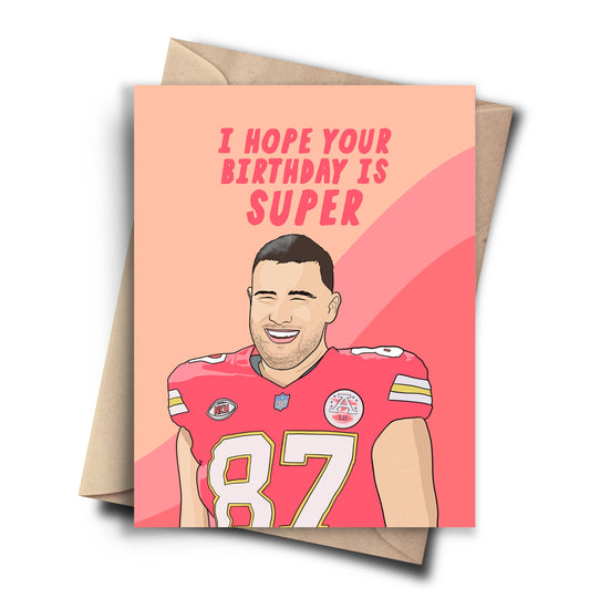 Super Birthday Card - Funny Football Birthday Card