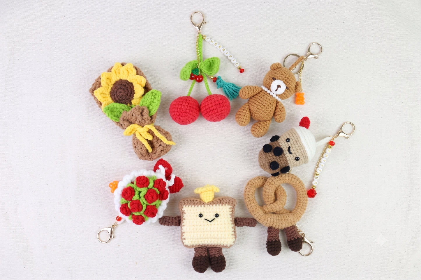 DIY Crochet Wonderland Keychain Kits - Beginner Friendly