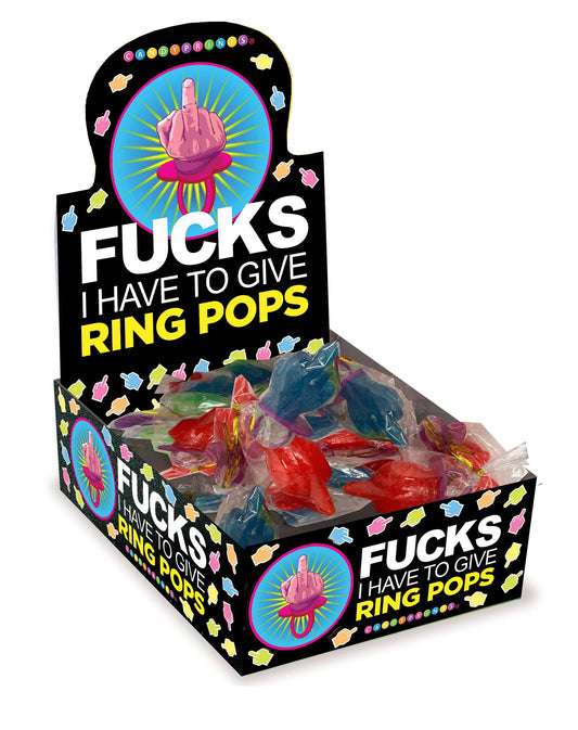 Fucks I Have to Give Middle Finger Ring Pop