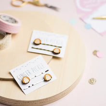 Load image into Gallery viewer, Wooden Penguin Hair Slides
