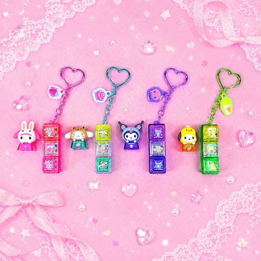 Hot-Selling Sanrio LED Custom Figure Keycap Keychain