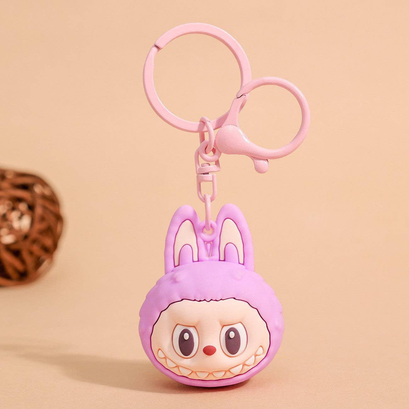 Labubu driving cartoon keychain Labubu pendant gift